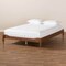 Baxton Studio Laure Ash Walnut Finished Wood Full Size Platform Bed Frame 161-10208 - alternate 5